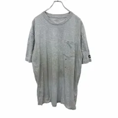 Dickies 半袖 ロゴ Tシャツ XLサイズ ディッキーズ 胸ポケット グレー 古着卸 アメリカ仕入 t2405-3218