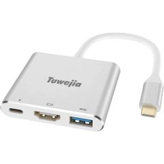 USB Type c HDMI アダプタタイプc Hdmi 変換 Tuwejia４K 解像度 hdmiポートUSB 3.0高速ポートタイプ100W