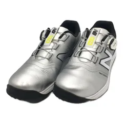 中古 ニューバランスゴルフ New Balance golf ゴルフシューズ  26.5cm シルバー 574 V3 BOA 軽量 [UGB574S3]