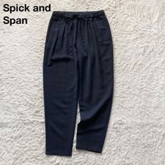 未使用級 スピックアンドスパン ドレープストライプラップパンツ L 25