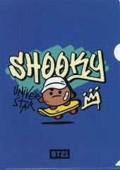 [중고] 클리어 파일 SHOOKY(슈가) B5 클리어 파일 [BT21] 몰리 판타지·PALO 한정 500엔 투입 캠페인 특전