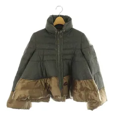 モンクレール MONCLER × サカイ sacai MIWAKO ミワコ ダウンジャケット ウール 0 茶 グレー /MI ■OSのサムネイル