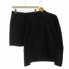 ナイキ NIKE セットアップ 上下 2点セット ジップアップパーカー ハーフパンツ S 黒 ブラック 928484-010 /EE