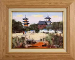 ☆中村 勝☆「セーヌ川」油絵F6号新品額！