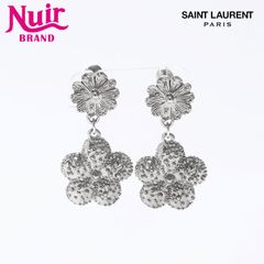 YVES SAINT LAURENT イヴ・サンローラン イヤリング フラワー 花 モチーフ