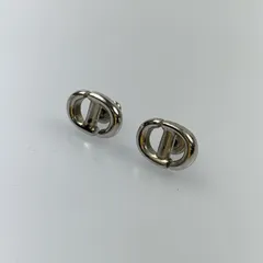 【姫路東店】 中古 Dior | ディオール ピアス CD Navy スタッドピアス 【135】