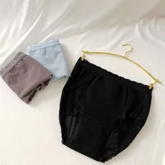 吸水ショーツ　サニタリーショーツ　黒　日本製 JAPAN　夜用　消臭　SM 　フェムテック