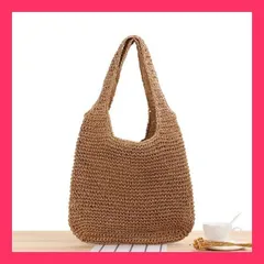 ★売れ筋★ かごバッグ レディース トートバッグ 麦わら風 ショルダー ハンドバッグ 大容量 手提げ 肩掛け 小物入れ 収納 おしゃれ A4 カバン ナチュラル