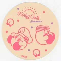 【中古】コースター カービィ＆ワドルディ(転がり/ピンク) オリジナルコースター 「星のカービィ カービィカフェ Summer 2022」 ドリンク注文特典