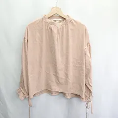 ◇ ⊇ Crisp クリスプ スウェード系 長袖 袖絞り リボン カットソー トップス サイズF ピンク系 レディース E  【1410100046133】のサムネイル