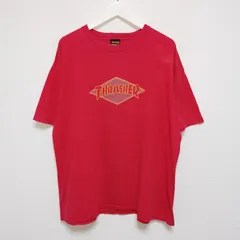 00s XL スラッシャー THRASHER Tシャツ ダイヤロゴ 赤 USA