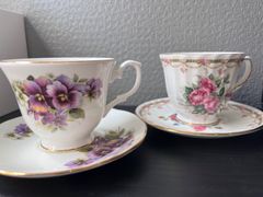 希少 ドバイ☆ 花柄 ティーカップ＆ソーサー 3客セット 磁器製 - メルカリ