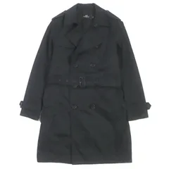 【年末値下げ】COACH コーチ　ブラック メンズトレンチコート COACH - コーチ COACH コート トレンチコート 裏シグネチャー