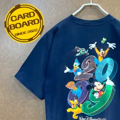 US古着 ディズニーワールドDisney World コレクション2009バックプリント半袖tシャツ紺M