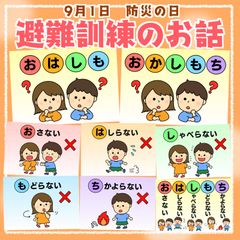 避難訓練紙芝居　スケッチブックシアター　保育教材
