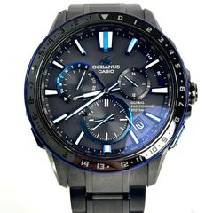 カシオ　オシアナス　OCW-G1200B-1AJF　電波ソーラー　デイト表示　チタニウム　黒
