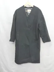 ◇ ⊇ AMERICAN HOLIC アメリカン ホリック 長袖 ロングコート サイズM ブラック レディース E  【1410100026487】