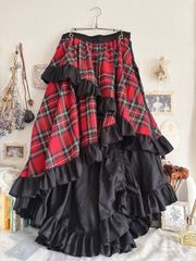 Three-Tiered Ruffle Chiffon Skirtアトリエピエロ - メルカリ