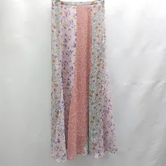 ◇ Θ Re EDIT リエディ ウエストゴム 花柄 ロング フレアー スカート サイズC マルチカラー レディース E  【1502030003154】のサムネイル