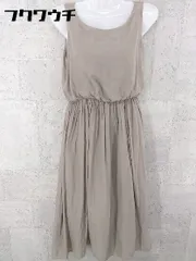 ◇ allureville アルアバイル ウエストゴム ノースリーブ 膝下丈 ワンピース サイズ1 グレー レディース 【中古】 【1002801316013】のサムネイル