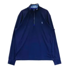 サイズ：M POLOGOLF ラルフローレン ポロゴルフ  ハーフジップ長袖Tシャツ  ネイビー系 [240101446155] ゴルフウェア メンズ ストスト