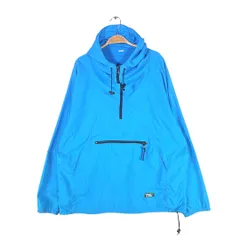 80s エルエルビーン ヴィンテージ アノラックパーカー 山タグ USA ターコイズブルー ナイロンジャケット L.L.BEAN L相当 古着