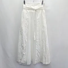 ◇ ◎ Ray BEAMS レイビームス ロング丈 フレア スカート サイズ表記なし ホワイト レディース E  【1407180022072】