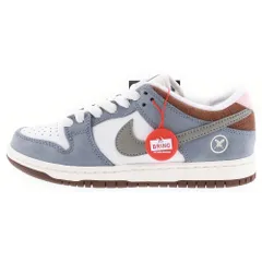NIKE SB (ナイキエスビー) ×YUTO HORIGOME DUNK LOW PRO QS FQ1180-001 堀米雄斗 ダンク プロ クイックストライク ローカットスニーカー グレー/ホワイト US5/23.5cm