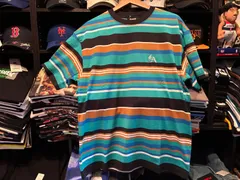 XLARGE LA EMBROIDERY STRIPE S/S TEE GREEN Lサイズ  ¥6050 ＋ 送料¥550