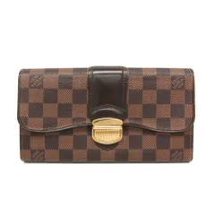 ルイ・ヴィトン(Louis Vuitton) ダミエ ポルトフォイユ システィナ N61747 レディース,メンズ ダミエキャンバス 長財布（二つ折り） ブラウン,ダミエ