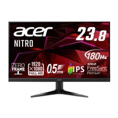 【新品】Acer NITRO QG1 QG241YM3bmiipx 1920×1080/HDMI、DisplayPort/ブラック/スピーカー搭載/IPS/非光沢/180Hz/1ms[23.8インチ ブラック]