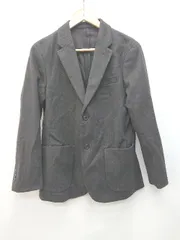 ◇ UNIQLO ユニクロ ストレッチ ウールライク きれいめ 長袖 ジャケット サイズS ダークブラウン メンズ P  【1402160006875】