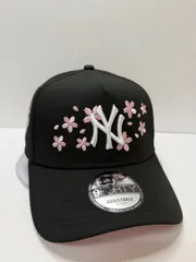 超激レア/廃番【ニューエラ】一文字 桜 漢字 キャップ サクラさくら 黒×ピンク 超激レア/廃番【ニューエラ】一文字 桜 漢字 キャップ サクラ