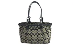 コーチ　COACH　トートバック　シグネチャー　キャンバス　ベージュ系　ブラック系　送料無料　匿名配送