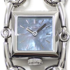 グッチ GUCCI 腕時計 シニョーリア 116.5 スクエア ブルーシェル文字盤 SS クオーツアナログ 【中古】