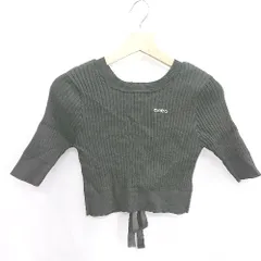 ◇ ⊂ Φ Chico チコ バックリボン 半袖 ニット セーター サイズF ブラック レディース E  【1501230024044】