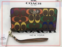 2024年最新】新品未使用 coach 長財布 シグネチャー レインボーの人気