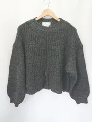 ◇ ⊇ CIAOPANIC TYPY チャオパニックティピー ショート丈 長袖 ニット セーター サイズONE ブラック レディース E  【1505290034869】