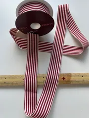 ストライプリボン(赤)