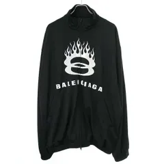 BALENCIAGA バレンシアガ 24AW Track Jacket ユニティロゴ ジップアップメッシュトラックジャケット 794794 TQV38 ブラック XXSのサムネイル