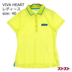 VIVA HEART ビバハート 半袖ポロシャツ イエロー系 40 [240101145978]#