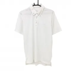 【超美品】アディダス 半袖ポロシャツ 白 ボタンダウン AEROREADY メンズ XL ゴルフウェア 2024年モデル adidas