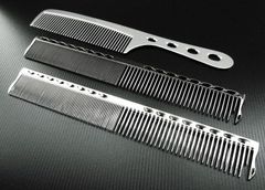TRINOX テラヘルツ マイナスイオン ステンレスコーム　 本革専用ケース入り （テラヘルツシール付き）