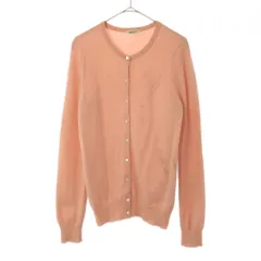 ノーリーズ カシミヤ 長袖 ニットカーディガン 38 ピンク系 NOLLEY'S クルーネック レディース