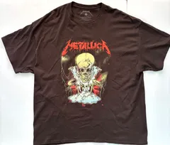 METALLICA メタリカ パスヘッド バンドTシャツ PUSHEAD スカル ホンデュラス製 ブラウン 2XL 2024年製