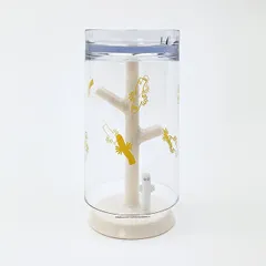 ムーミン ニョロニョロ うがいコップ＆スタンド (イエロー)