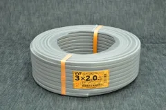 値下げ！！②VVF2.0-3c 100m 赤白黒 新品未使用 ◇VVF2.0×3C 100メートル【赤 白 黒】VVF 600Vビニル絶縁