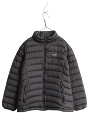 【お得なクーポン配布中!】 パタゴニア ダウン セーター キッズ XL レディース S 程/ 18年製 Patagonia 600フィル ナイロン ジャケット ハイネック ブルゾン ブラック