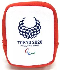 [중고] 잡화 도쿄 2020 올림픽 엠블럼 립 파우치 (레드)