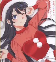 青春ブタ野郎はランドセルガールの夢を見ない 来場者特典 田村里美 ミニ色紙(桜島麻衣) 2週目